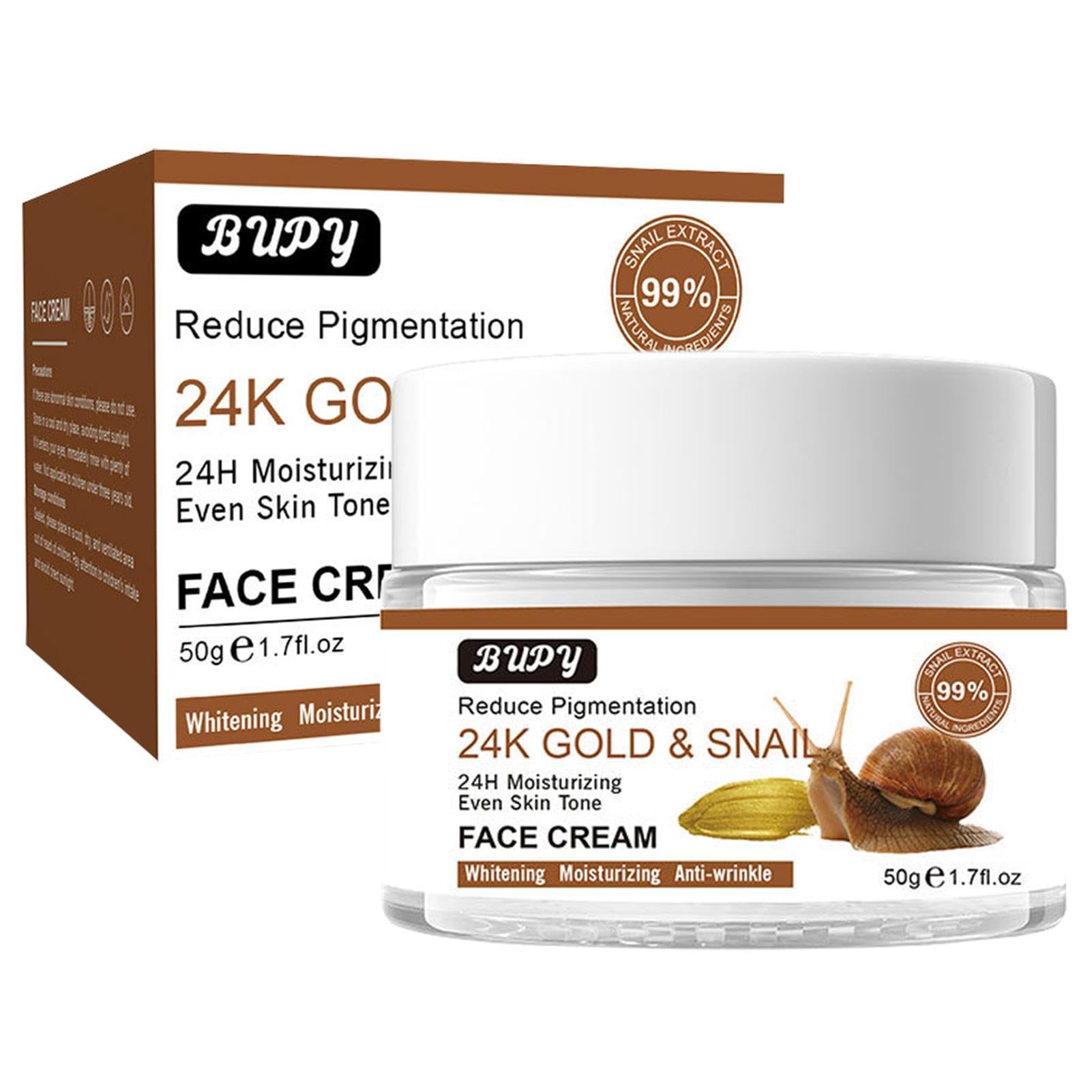 Crema Hidratante Caracol,Crema Esencia Caracol - Crema facial iluminadora, productos para el cuidado la piel con hidratación duradera para mujeres con piel seca Hmltd