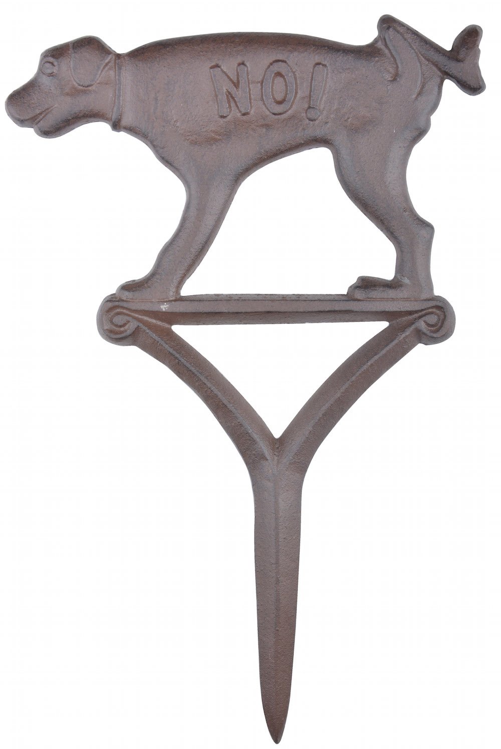 EsschertDesign HB15 No Weeing Dog Sign - Rust