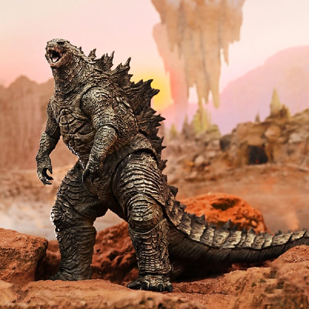 GWTCTOY Hiya Toys Licencjonowana Figurka Akcji Król Potworów Kong - 15 cm Kolekcjonerska Figurka Dinozaura, Model Dekoracyjny