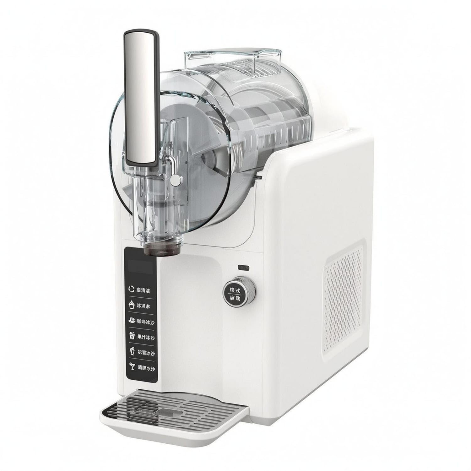 Bnf® Transparent Chamber Slush and Ice Cream Machine Self-Cleaning Slush Machine Countertop Slushy Maker Drainage Tray, White, Eu Plug-image-41