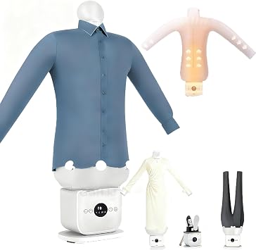 1400W Automatic Hot Air Dryer and Iron for Shirts Skirt and Pants, Inflatable Shirt Ironing Machine, Quick Wrinkle Remover, Built-in Aromatherapy Tank, for Home, Office