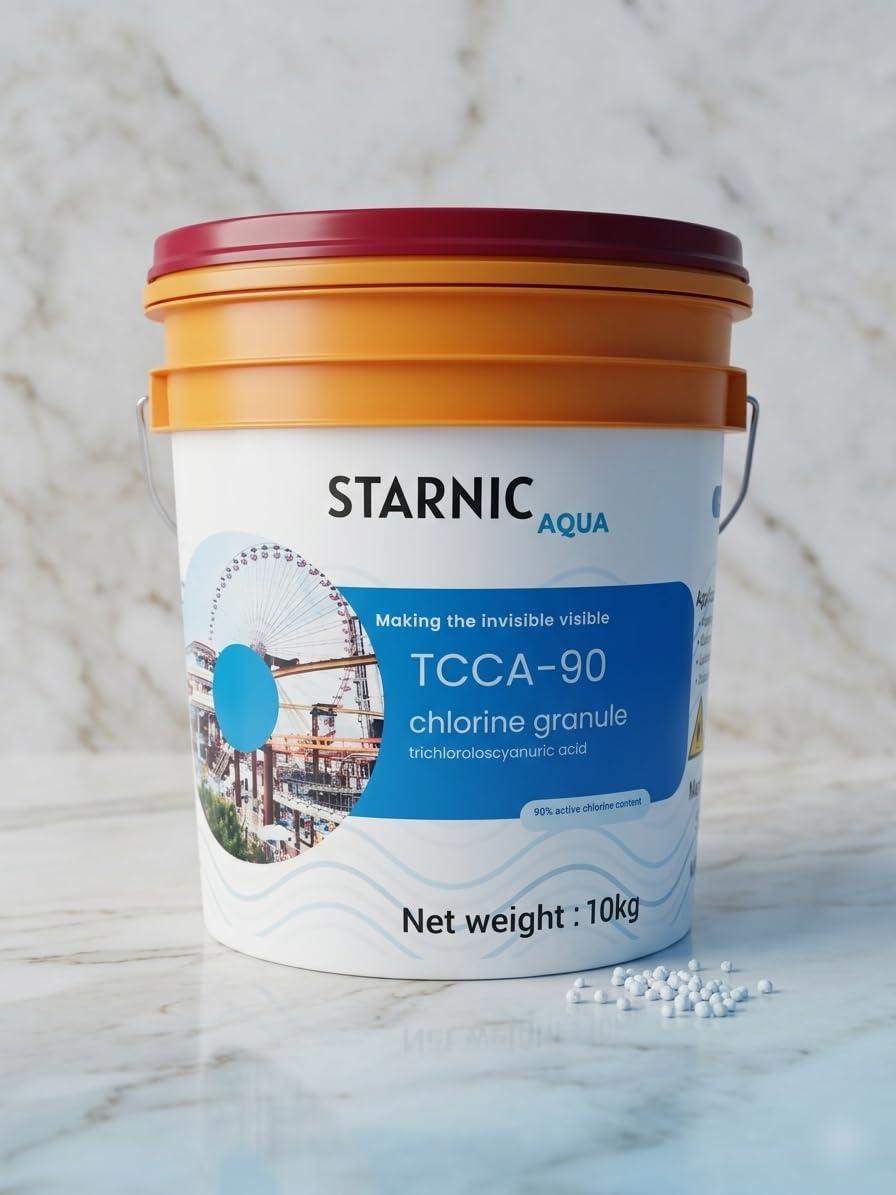 STARNIC Aqua TCCA 90 Swimming Pool Chlorine Granular 10Kg (Bucket Packaging)-image-38