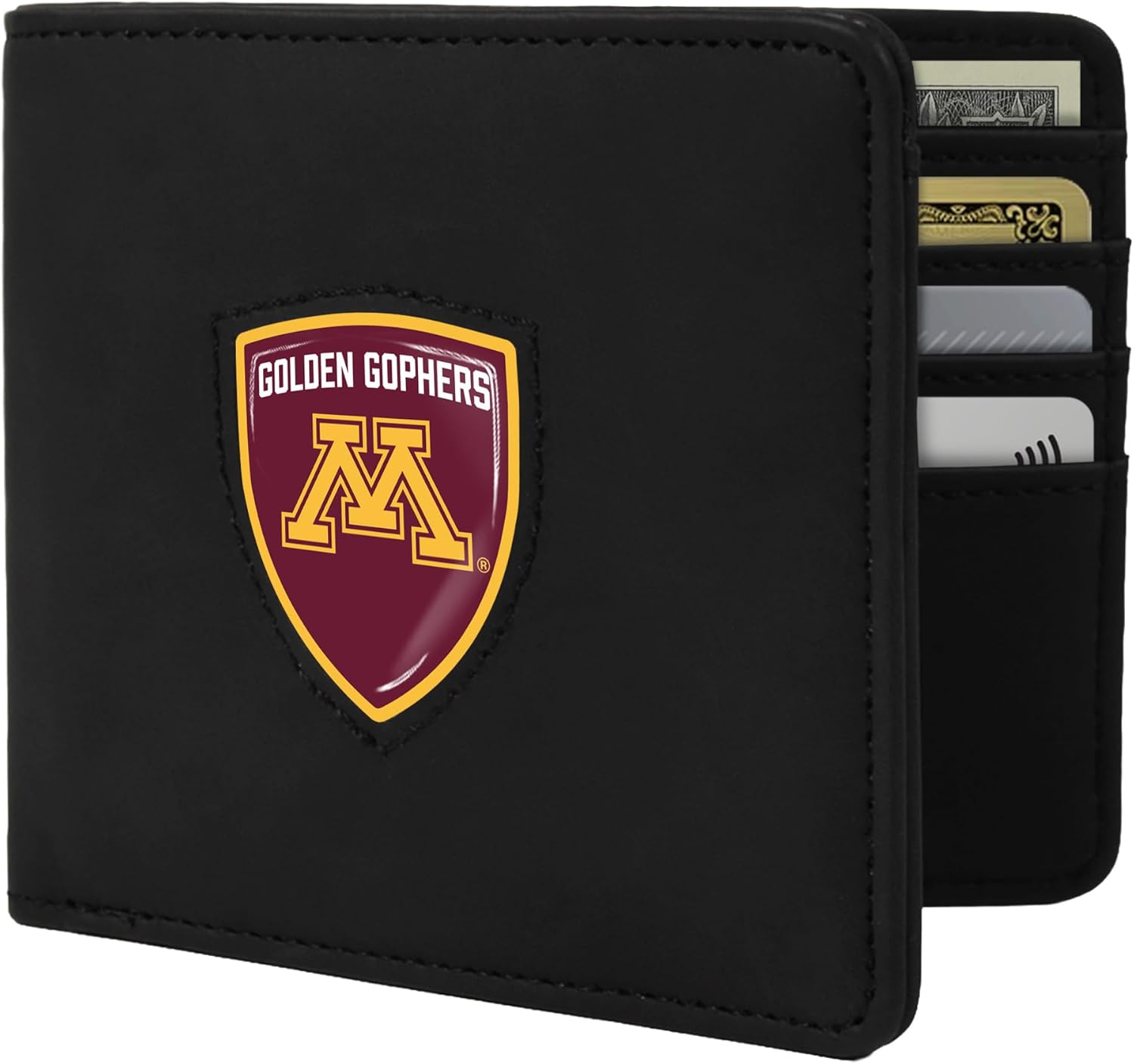 Littlearth NCAA Shield Wallet - Officially Licensed Teams In Black & Brown Colors