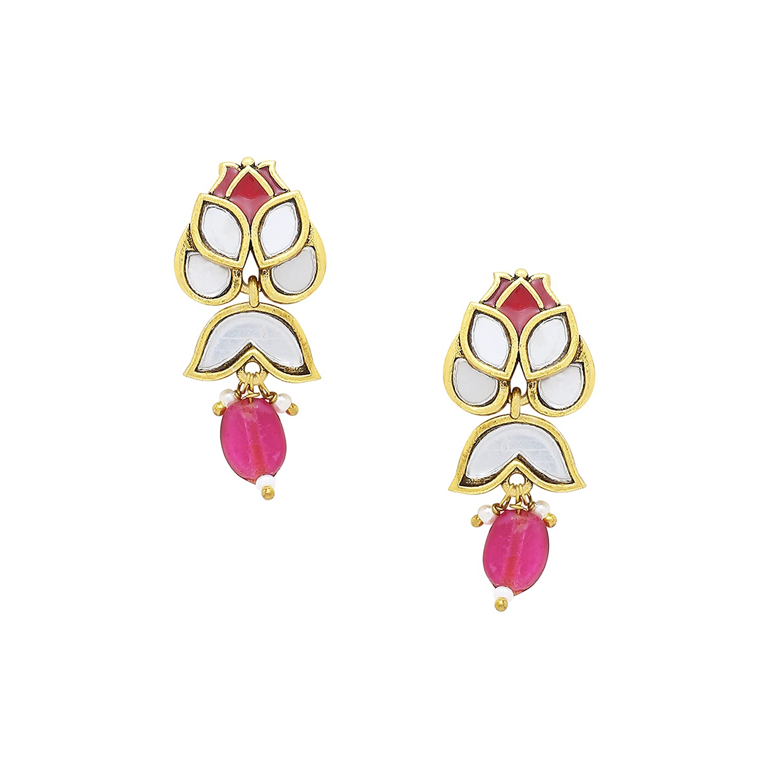 Voylla Thikri Floral Drop Earrings (B08L3VBXCK) Amazon Price History, Amazon Price Tracker