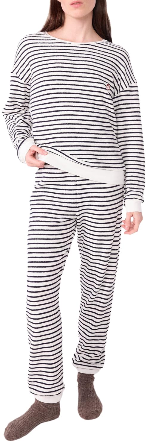 Petit Bateau Damen Clochetta Nachtwäsche, Milk/Abendgarderobe, 42
