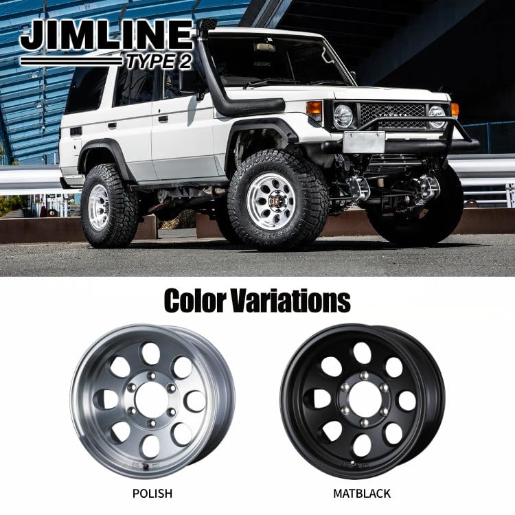 Amazon.co.jp: WEDS JIMLINE TYPE2 16×8.0J 6H 139.7-28 ポリッシュ