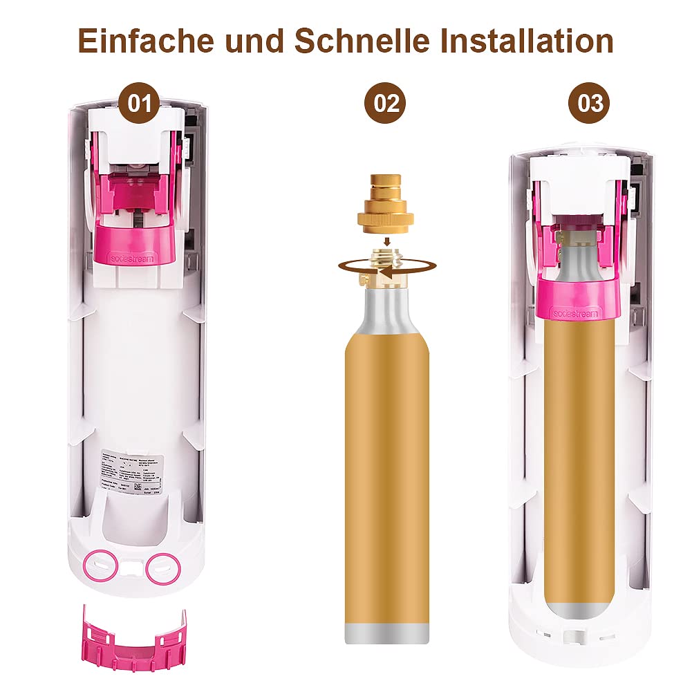 Adattatore CO2 Quick Connect Per SodaStream Duo Terra - Compatibile Con Bombole 60L TR21-4 - Foto 3