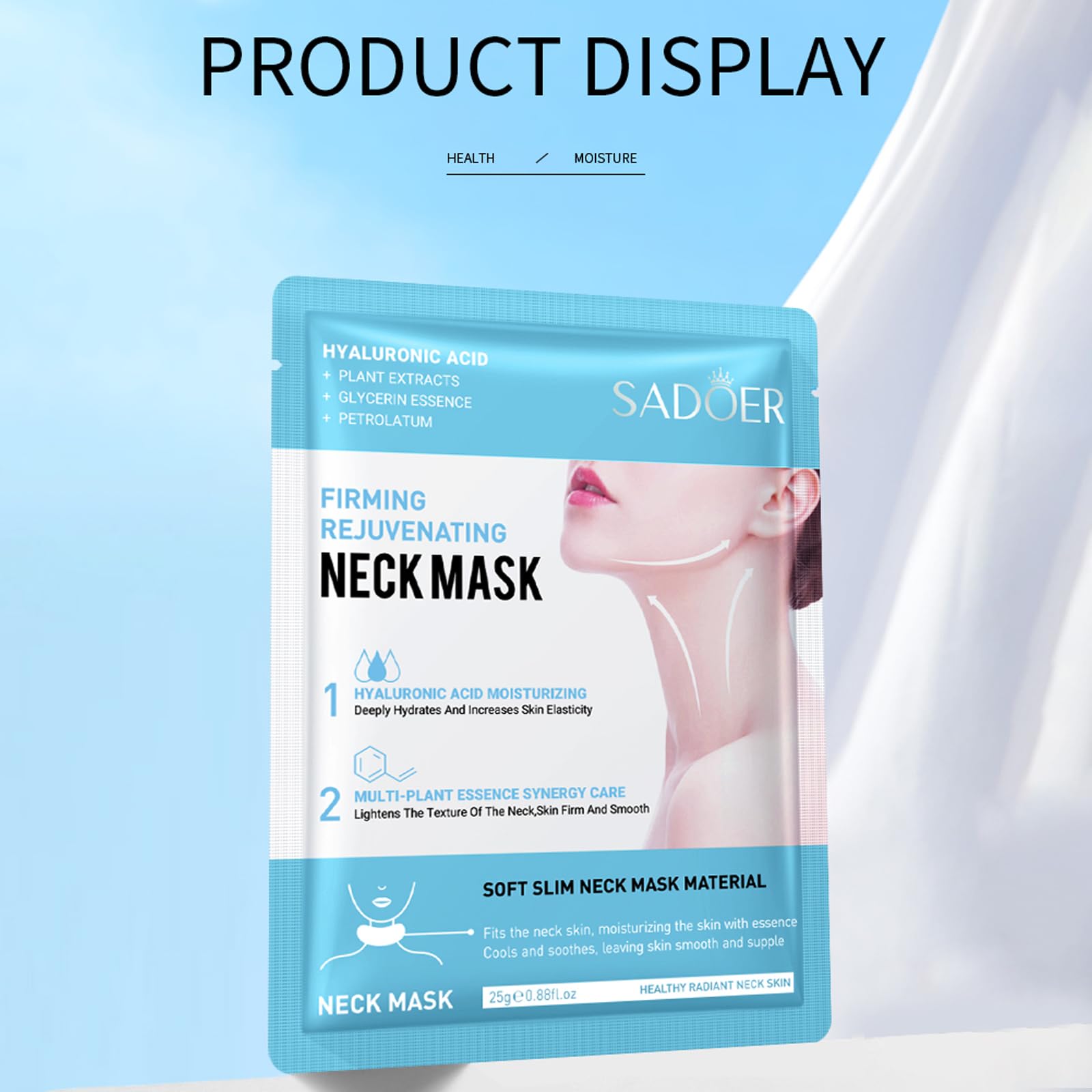Maschera Per Il Collo, 7 Pezzi Maschera Lifting Del Collo, Cuscinetti Per La Cura Della Pelle Per Il Collo, Maschera Idratante Per Il Collo, Diluire Le Linee Del Collo E Riparare Il Collo (A)
