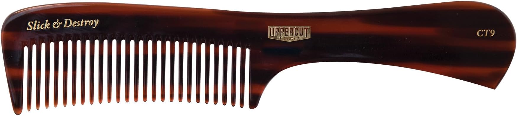 CT9 Tortoise Styling Comb - Minimal Static, Flexible - Slick & Destroy