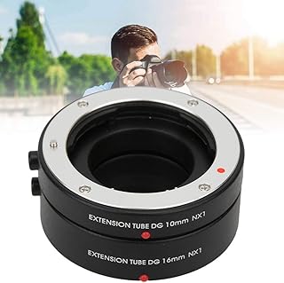 Nunafey Automatic Focusing Extension Tube, Macro Close-up Ring, Metal Mount Lens Adapter, High Precision for Close Photography Macro Shooting