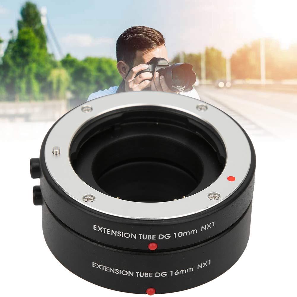 Anillo Adaptador de Tubo de extensión Macro con Enfoque automático NX1 de 10 mm + 16 mm para cámaras con Montura NX