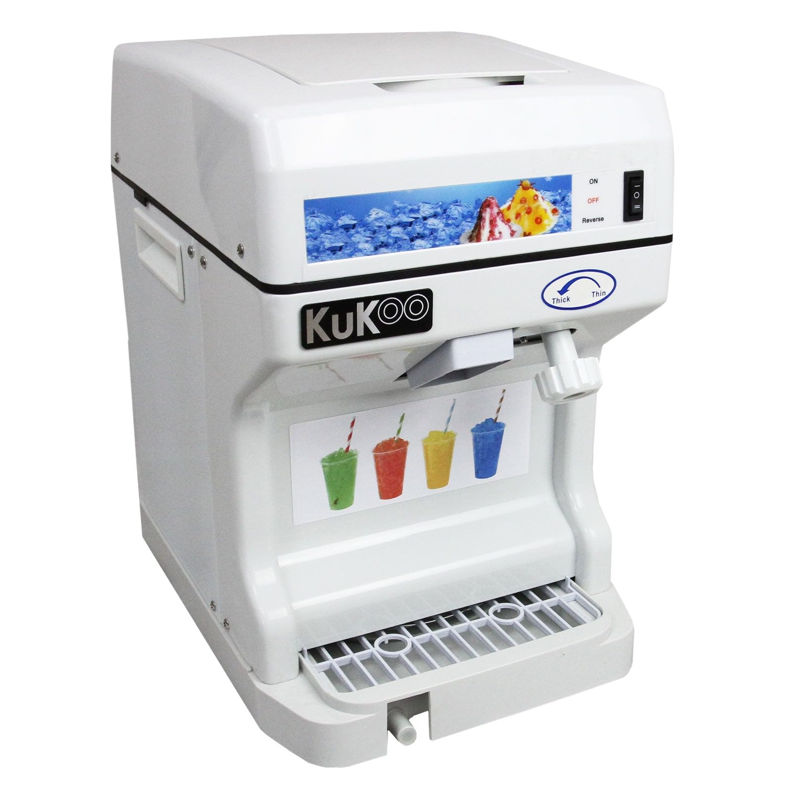 Kukoo Ice Shaver Snow Cone Frozen Ice Shaving Slushie Dessert Maker Commercial Catering Machine