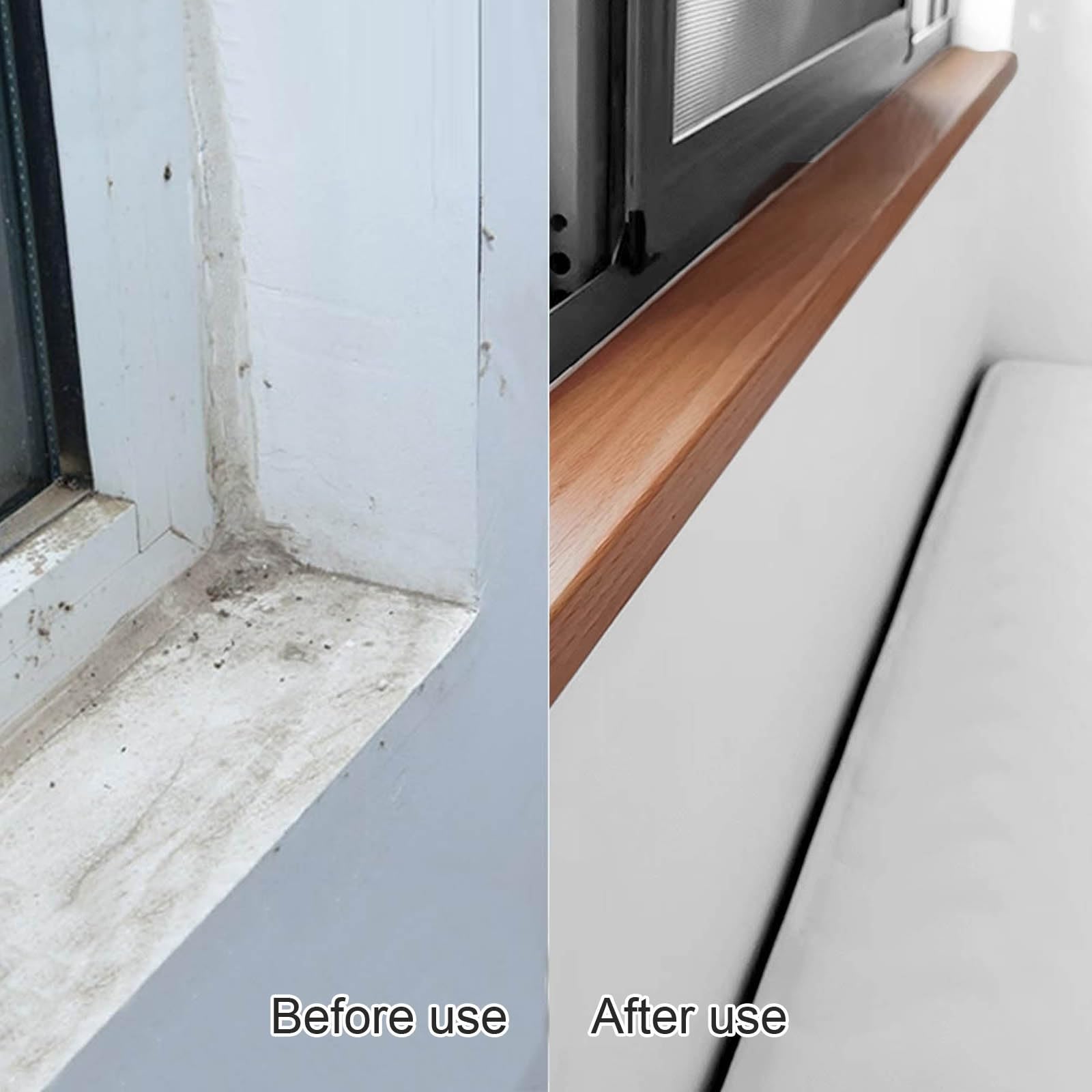 Protection de rebord de fenêtre en bois naturel pour chambre à coucher, cuisine, balcon, grenier, remodelage