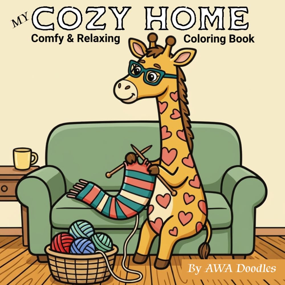 My Cozy Home: Comfy & Relaxing Vibes Coloring Book