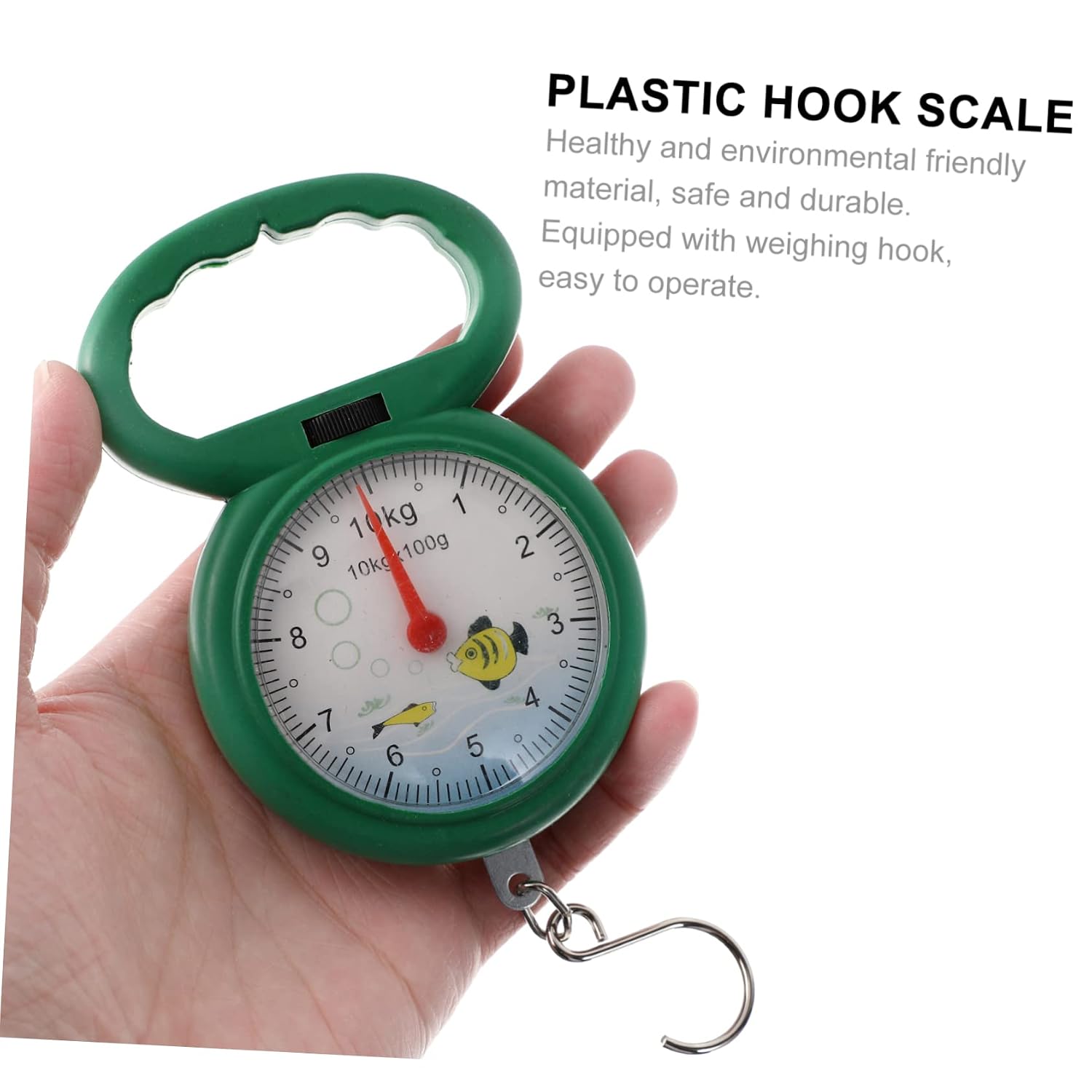 3pcs Spring Scale Portable Hook Plastic Weighing Tool for Luggage Kitchen Outdoor Safe Random Color