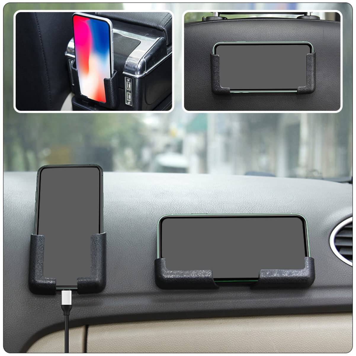 Gatuida Panel de Automóvil 3Pcs Teléfono Montaje de Pared Soporte de Teléfono Universal Tablero de Pared Soporte de Teléfono Soporte Adhesivo: Auto Adhesivo