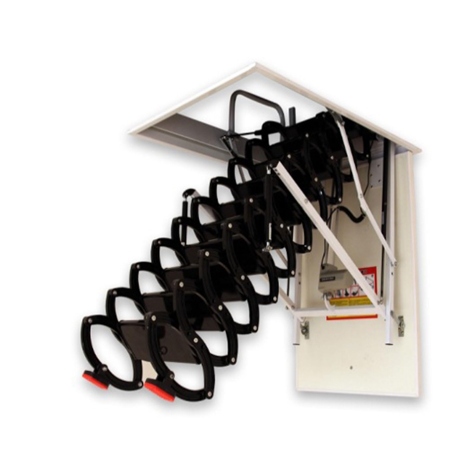 Electric Loft Telescopic Ladder Ceiling Loft Ladders Invisible Thickened Folding Ladders Fully Automatic Folding Lift Home Use(Black,70x90cm)