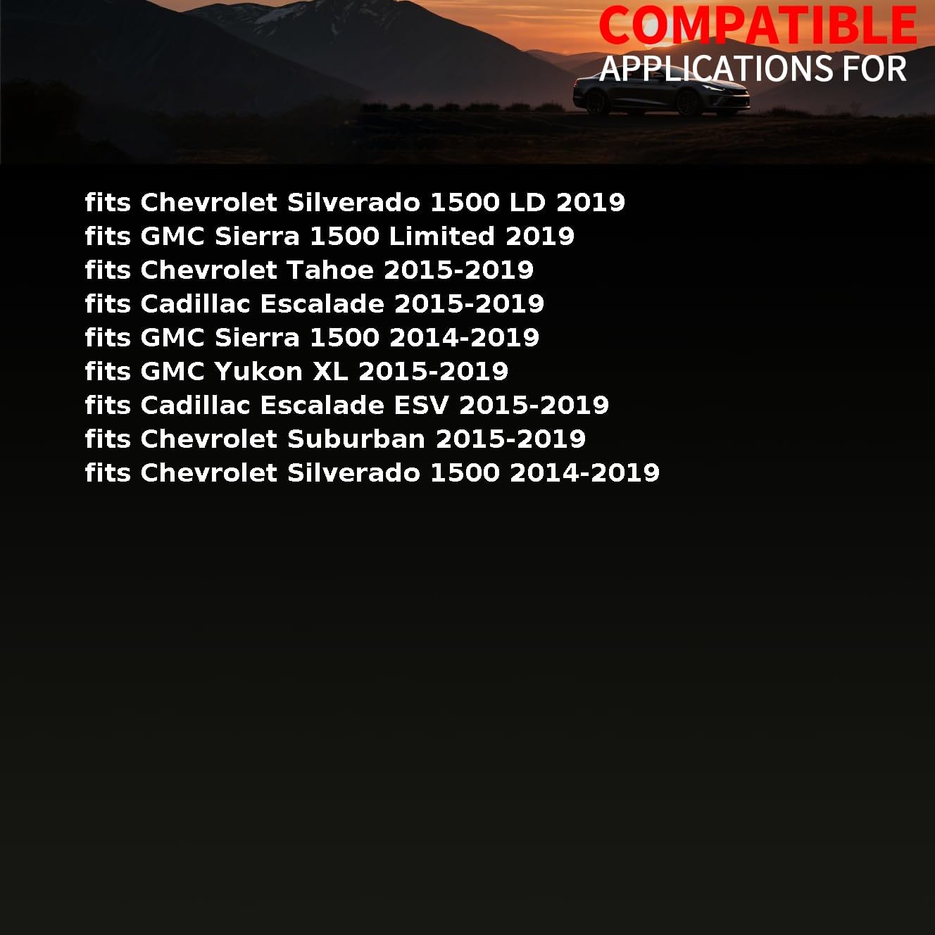 Parking Brake Shoe Rear fits Cadillac Escalade ESV 2015 2016 2017 2018 2019 1 PCS