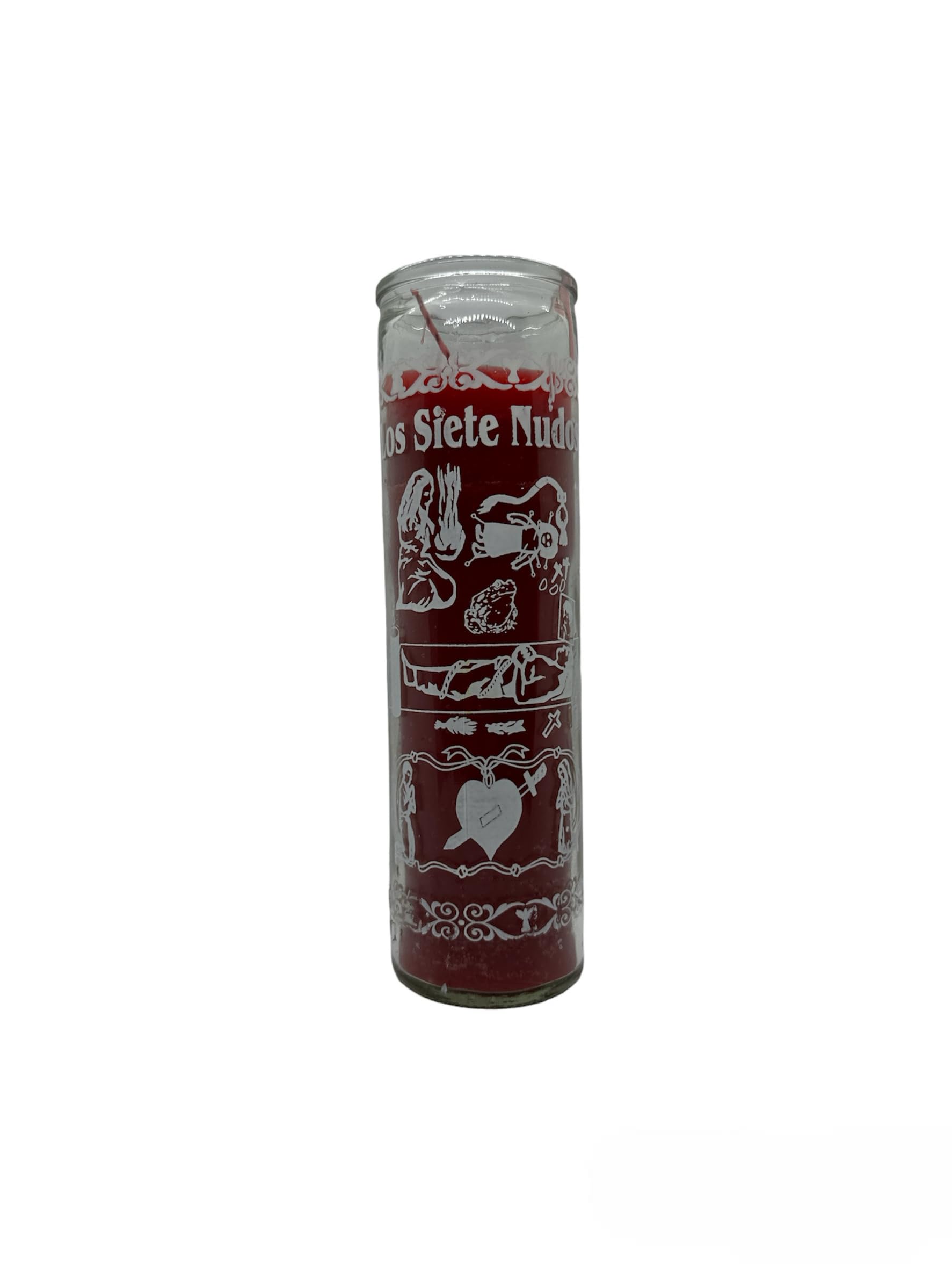 Generic Los Siete Nudos Candle, Red, 7502269536632