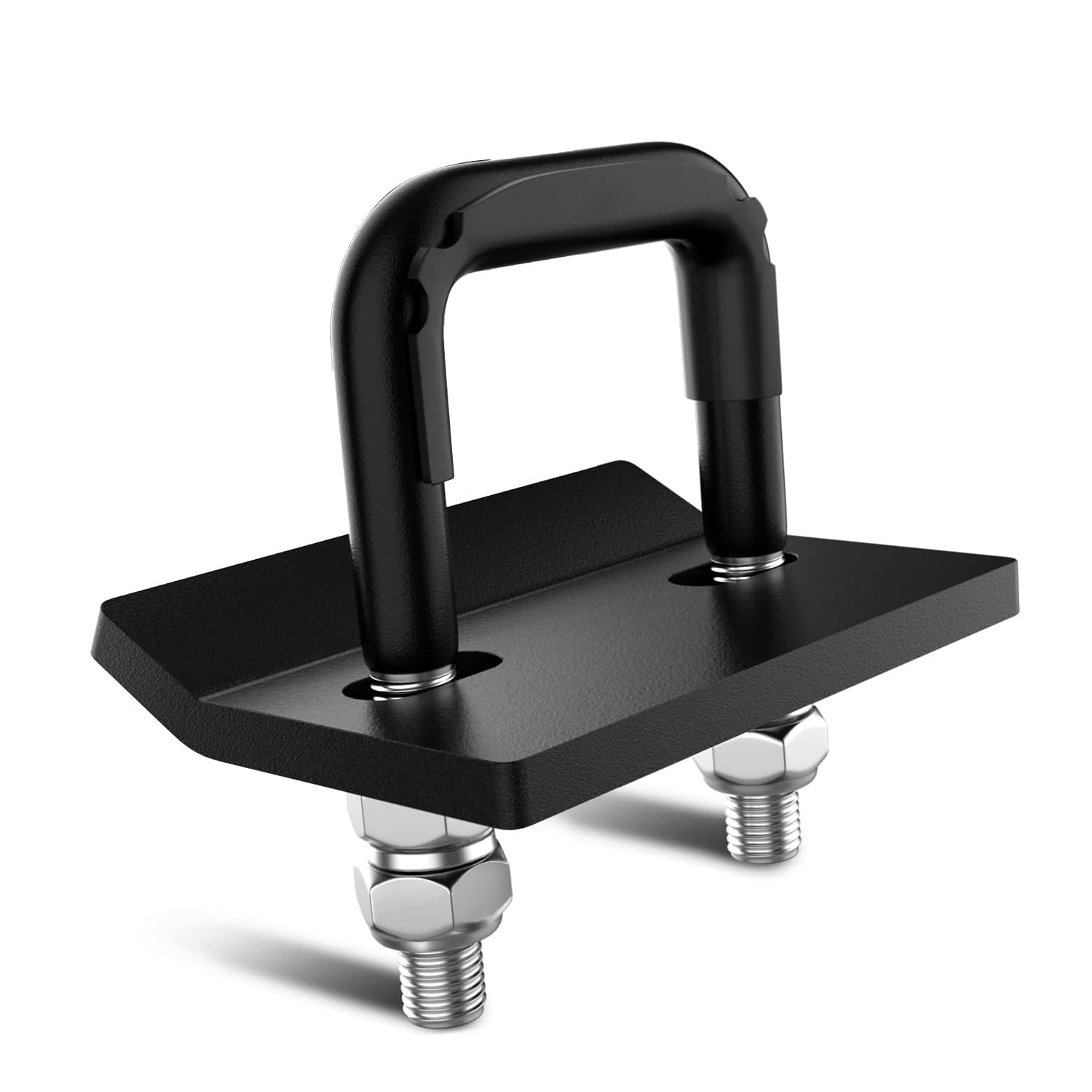 TERRIFI Hitch Tightener Anti-Rattle Clamp, Heavy Duty Hitch Stabilizer for 1.25" and 2" Trailer Hitches, Rubber Isolator, Anti-Rust Double Coating, Frosted Black