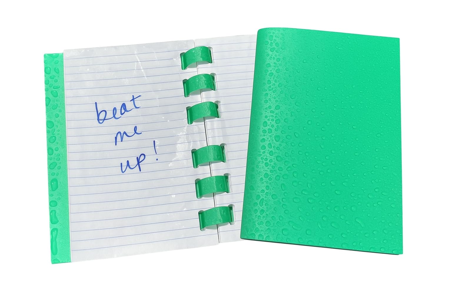 Woodpecker Laboratories The Indestructible Tuk Book™ (Green) - Patented, Waterproof, Tear-Proof, Pocket Notebook - 140 pages - 3.5" x 5.5"