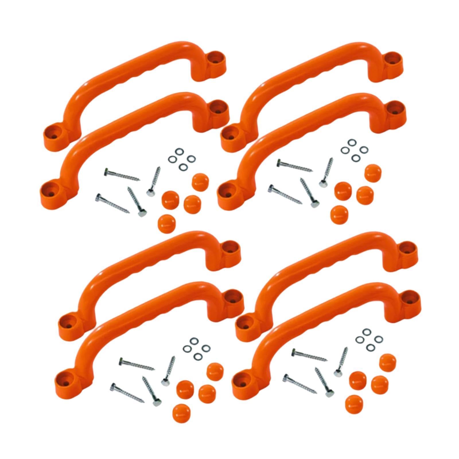 FytStycale Children Climbing Handles with Finger Grip (8PCS Orange) — image 1