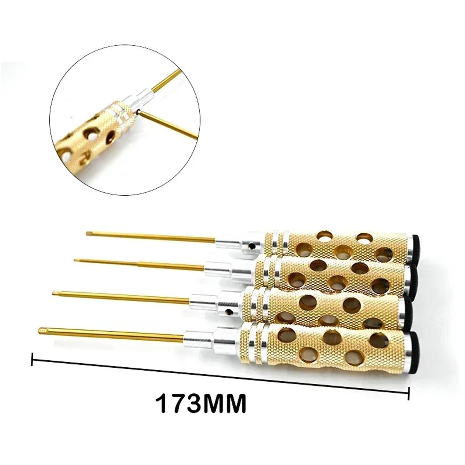 Recambios Rc 1,5/2,0/2,5/3,0 Mm Herramienta Reparación Coches A Control Remoto RC Destornillador Hexagonal Metálico Hueco Piezas Modificación Mejoradas