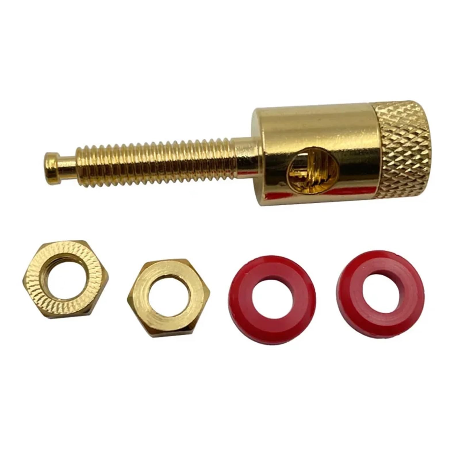 GUYTRM Conector de Altavoz de Cobre Chapado en Oro, 8/40/200 Unidades, for Amplificador, Conector Banana de Audio lingli(40 Black)