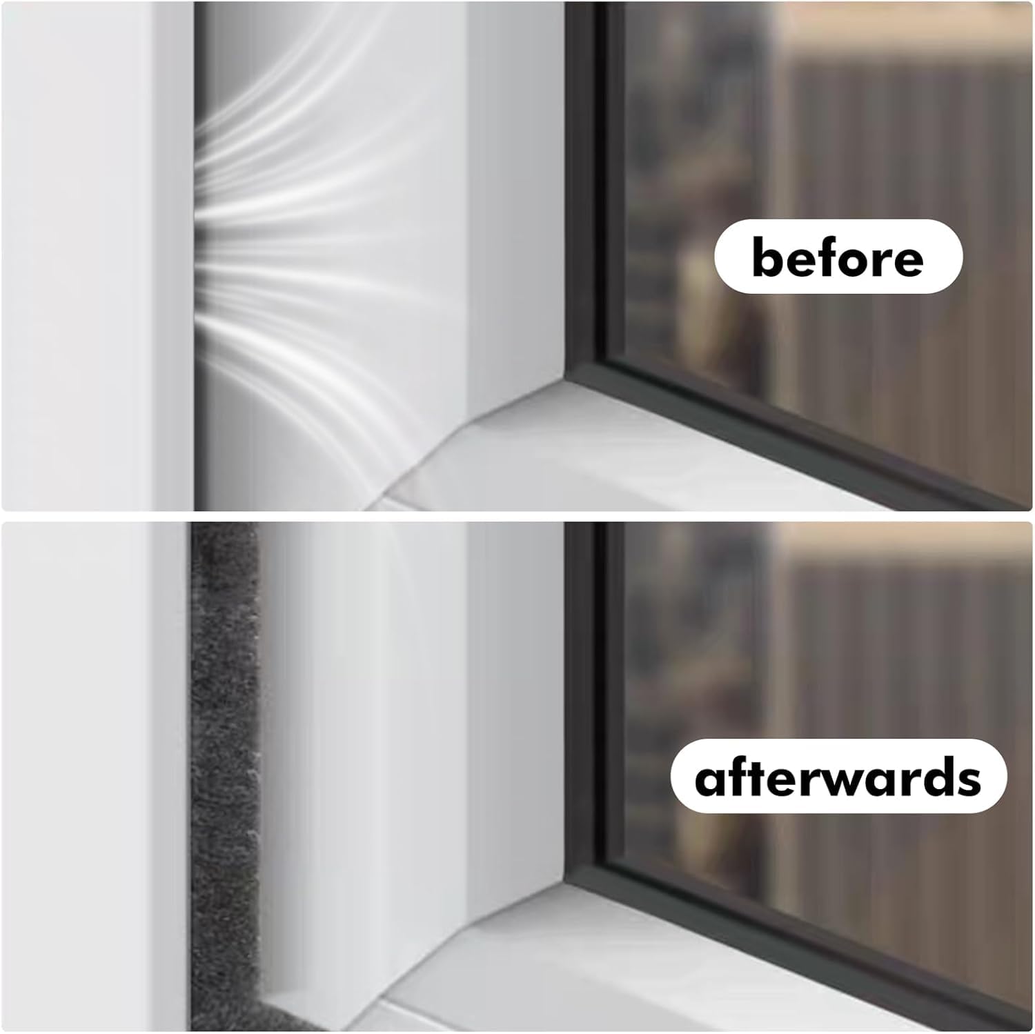 Joint De Porte Autocollant En Caoutchouc Pour Fenêtre, 6 À 15 M, 9 Mm X