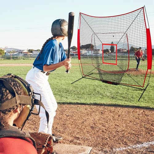 Vinsot 2 Pack Strike Zone Pitching Target for Baseball Net, Numbered Target, Adjustable Baseball Softball Pitching Mat Practice Accuracy Training Throwing Hitting for 6x6, 7x7 or 8x8 Foot Nets