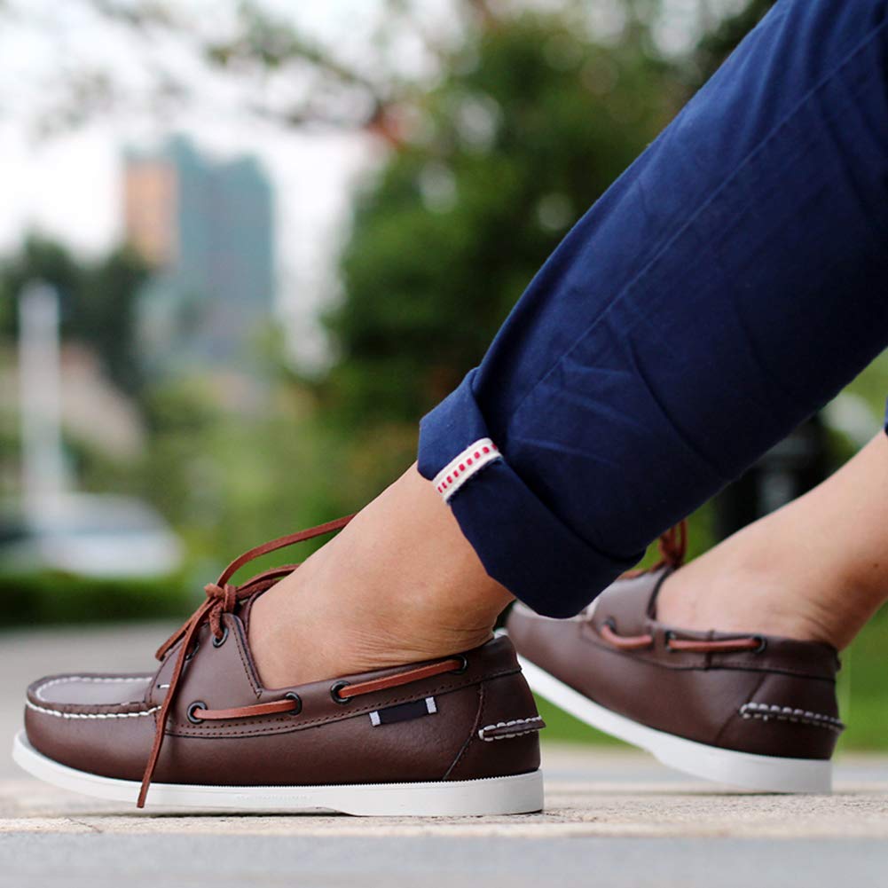 Zapatos Mocasines de Cuero sin Cordones y con Cordones para Hombres