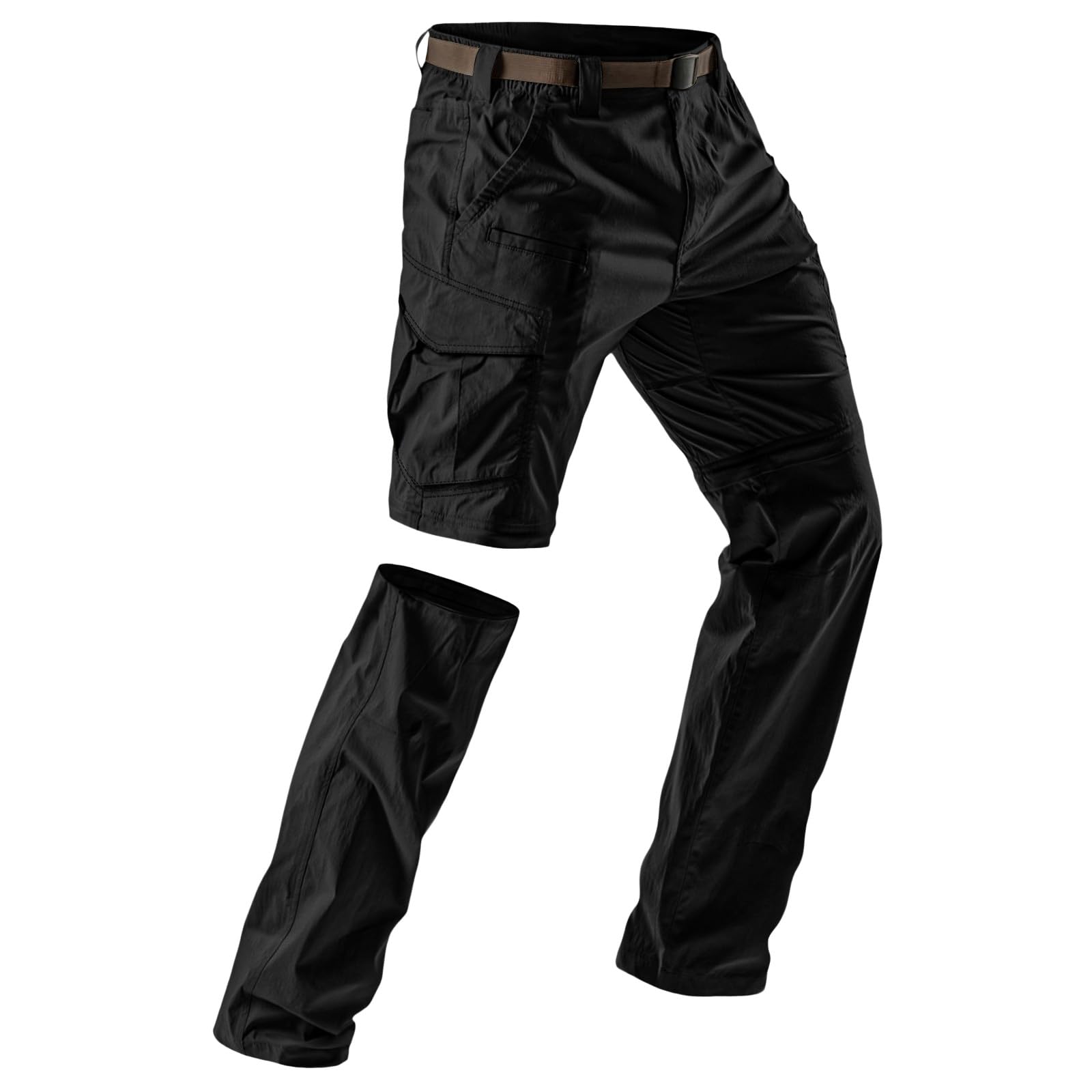 Pantalones de trekking para hombre con cremallera, pantalones cargo para hombre 3XL, pantalones de lluvia con múltiples bolsillos, pantalones de softshell resistentes a la abrasión, impermeables