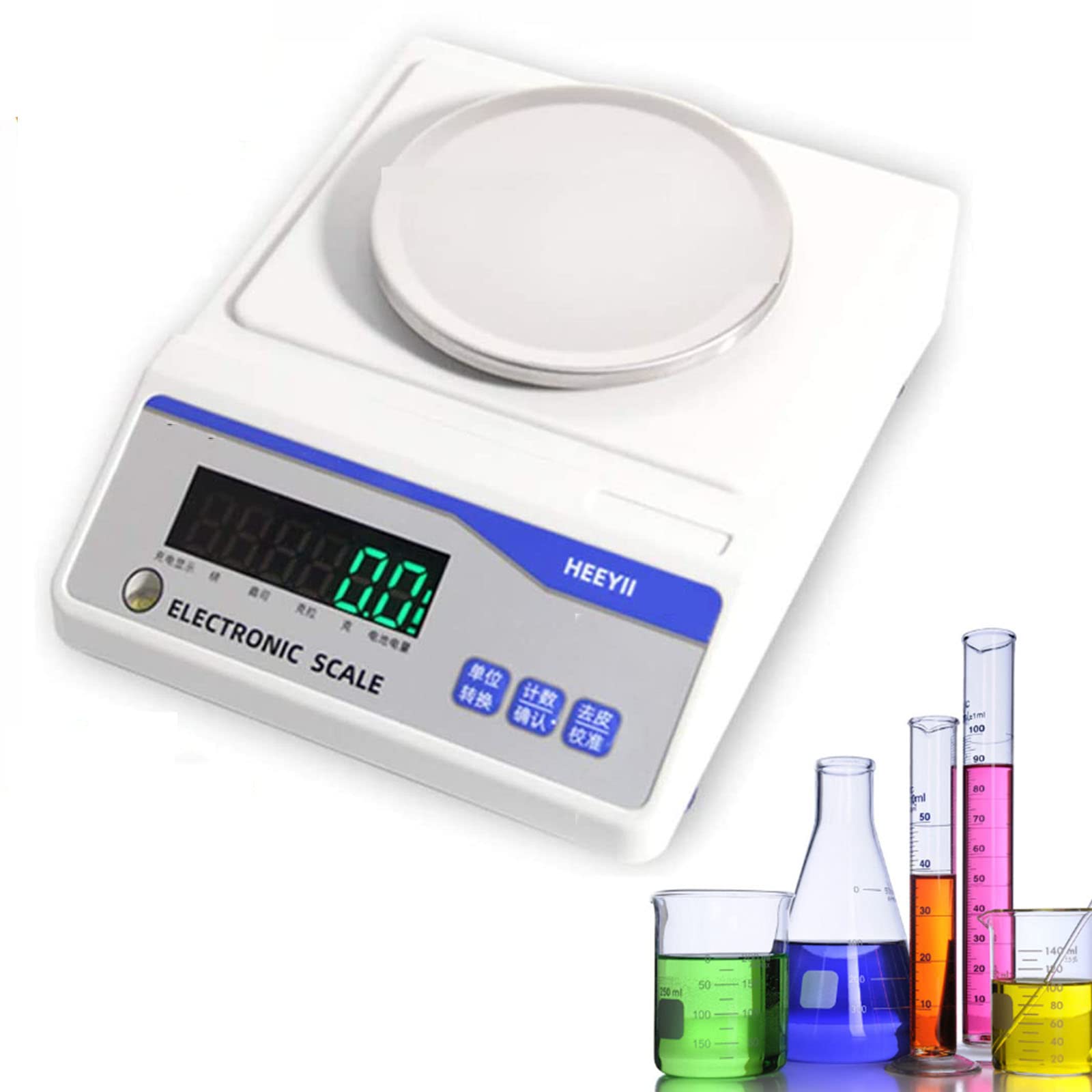 Waga analityczna laboratoryjna, waga laboratoryjna, waga gramowa, waga laboratoryjna, jubilerska, biznesowa (2 kg x 0,01 g)