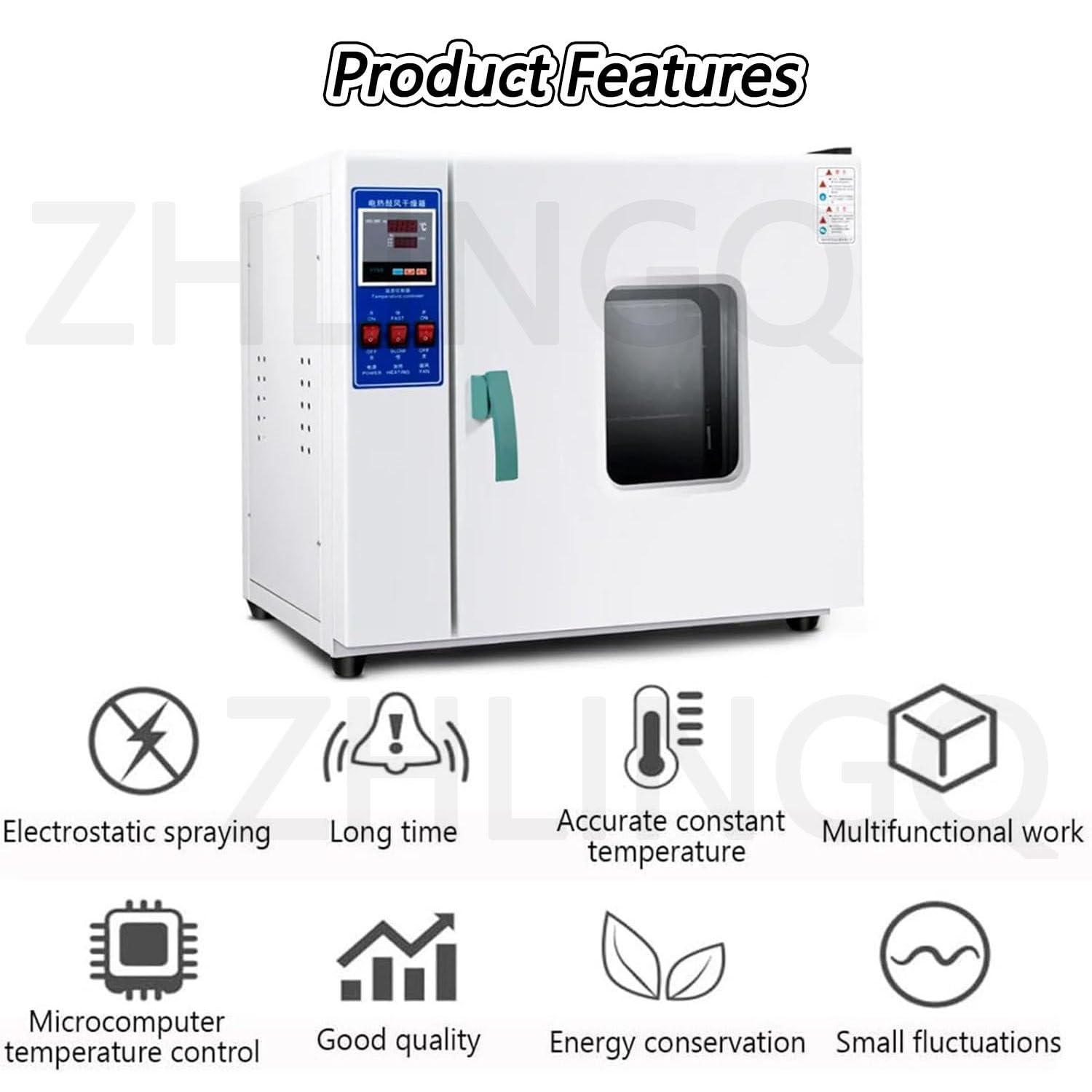 Horno de Secado al vacío con Controlador Digital y manómetro para Aplicaciones de Calentamiento en Laboratorio.