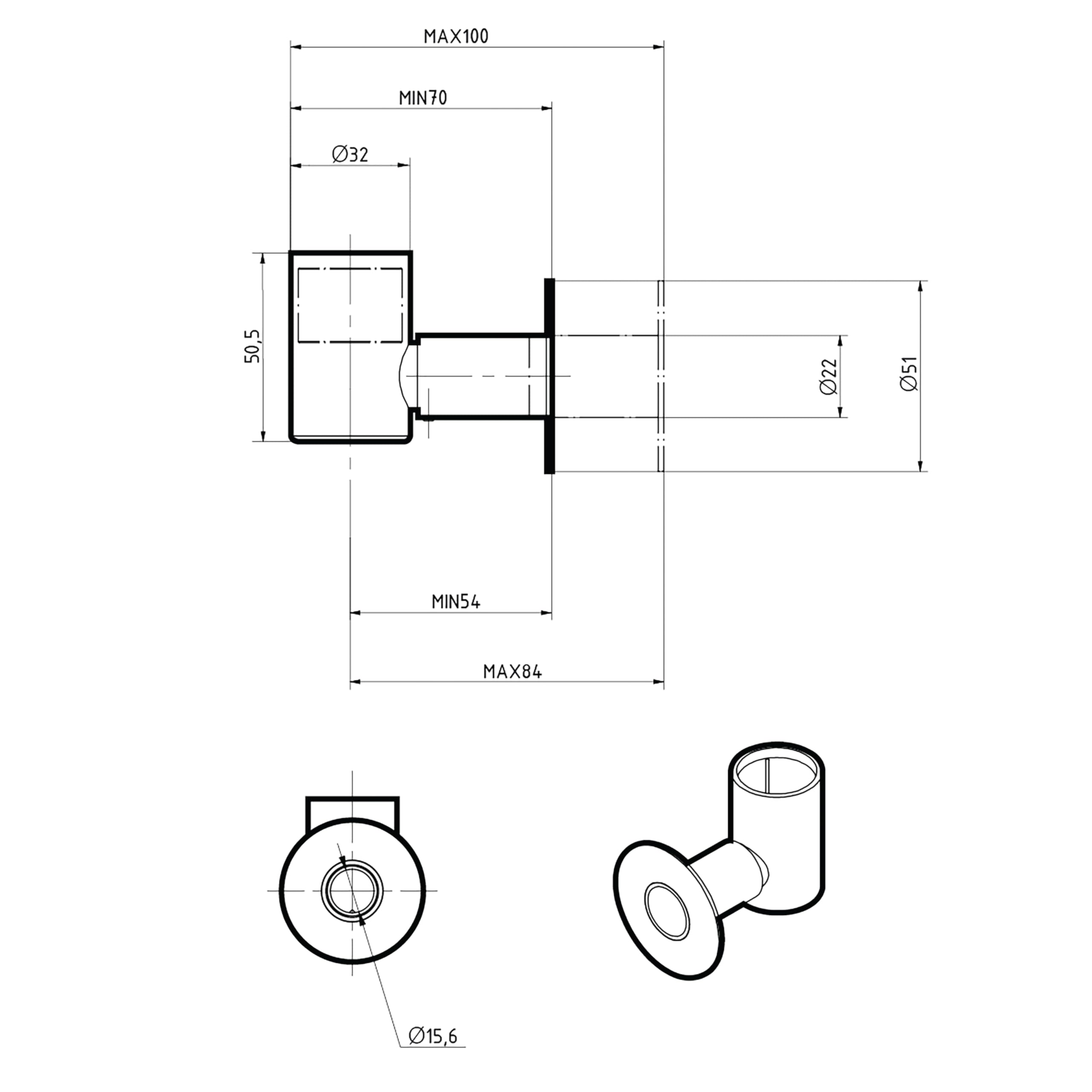 Terma Heating Element Accessory, Chrome - Image 4