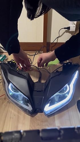 Amazon | KKM 適合車種： ヘッドライト LED エンジェルアイHID