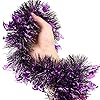 LOMIMOS 32.8 Ft Halloween Tinsel Garland,Hanging Bat Glittering Twist Metallic Decoration for Party Supplies #2