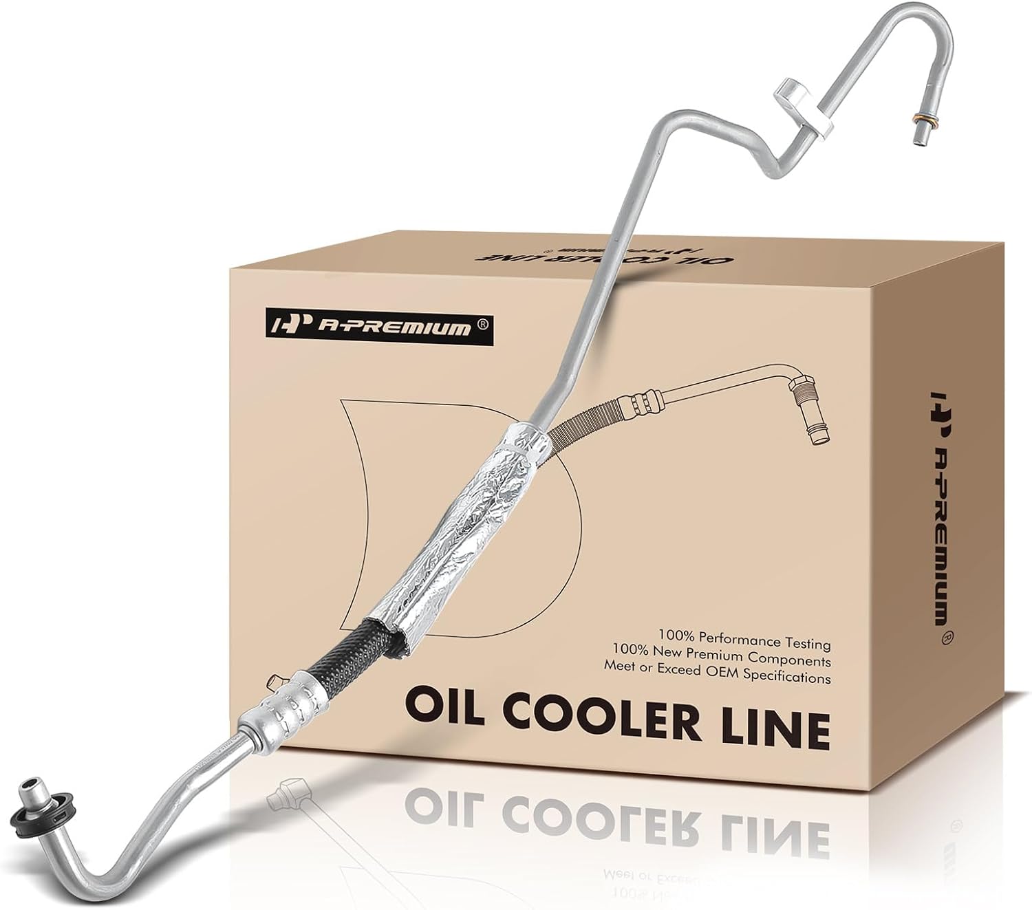 A-Premium Automatic Transmission Oil Cooler Line Hose Assembly Compatible with Chevrolet Impala 2012-2013, Impala Limited 2014-2016, 3.6L