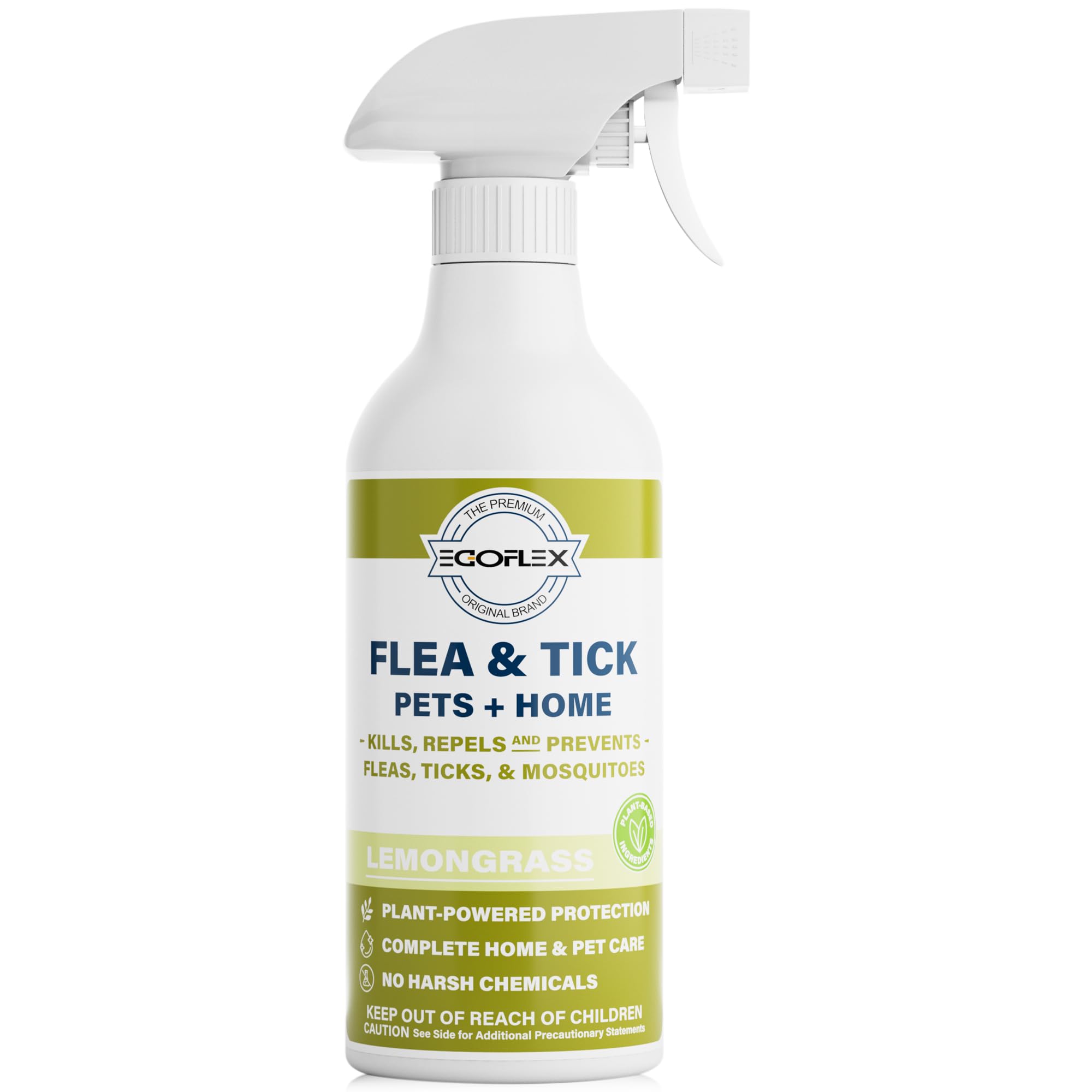 Flea Spray for Home &amp; Pets Plant-Based Repellent with Lemongrass Scent 16oz
