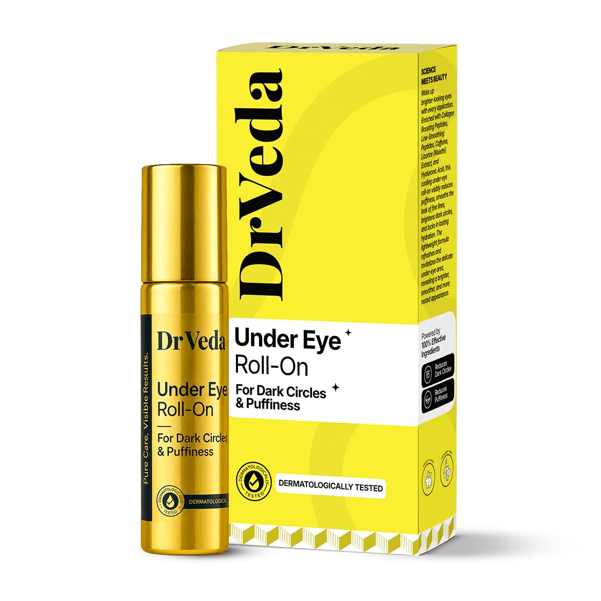 Dr. Veda Under Eye Care Cream – Cooling Hydration & Brightening for Dark Circles & Puffiness, 100% Natural Essential Oils, 10 ml-image-11