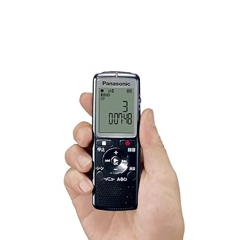 Panasonic - 【美品】パナソニック　ICレコーダー　PR-QR210 Amazon.co.jp: Panasonic ICレコーダー ブラック RR-QR210-K
