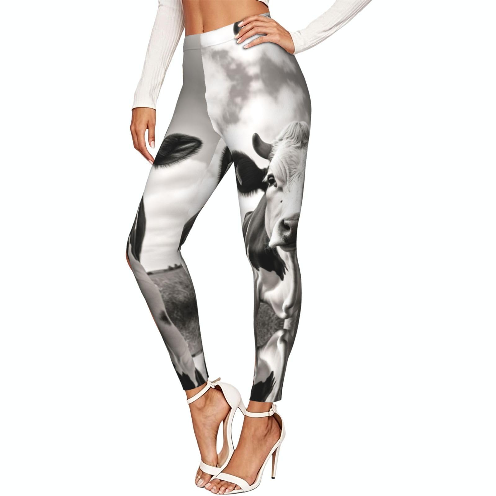 Leggings de compresión moldeadores de vaca para gimnasio 7