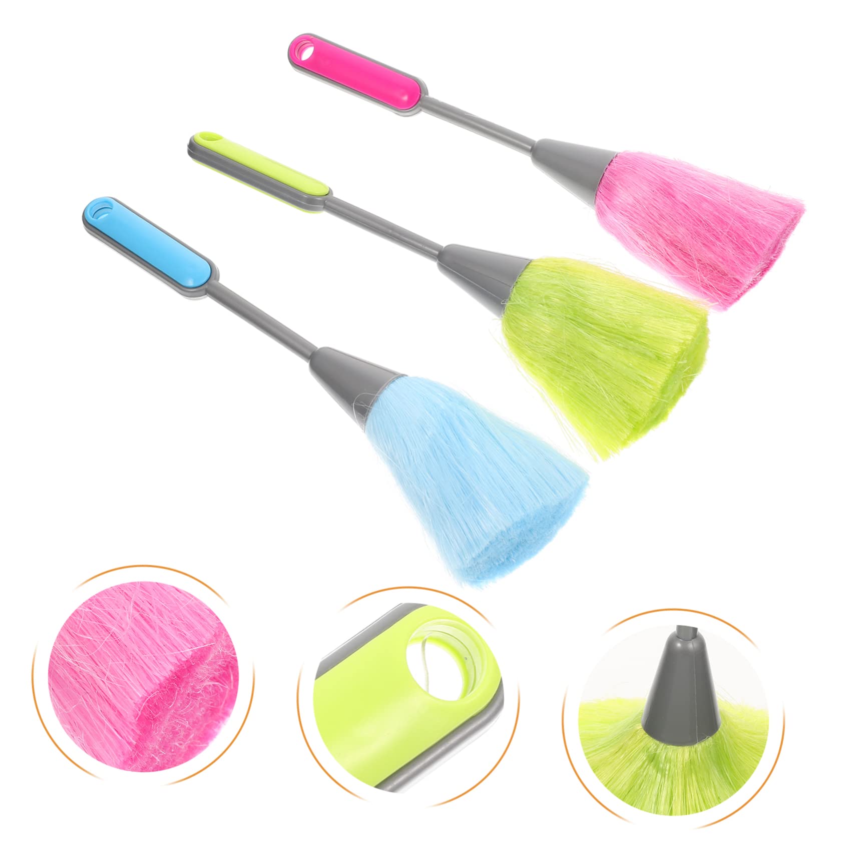 Hemobllo 9pezzi Spazzole Per Pulizia Tastiera Piccoli Per Computer Spazzole Multifunzionali Per Rimuovere Polvere e Sporco Superfici e Giocattoli Colori Blu Verde e Rosa