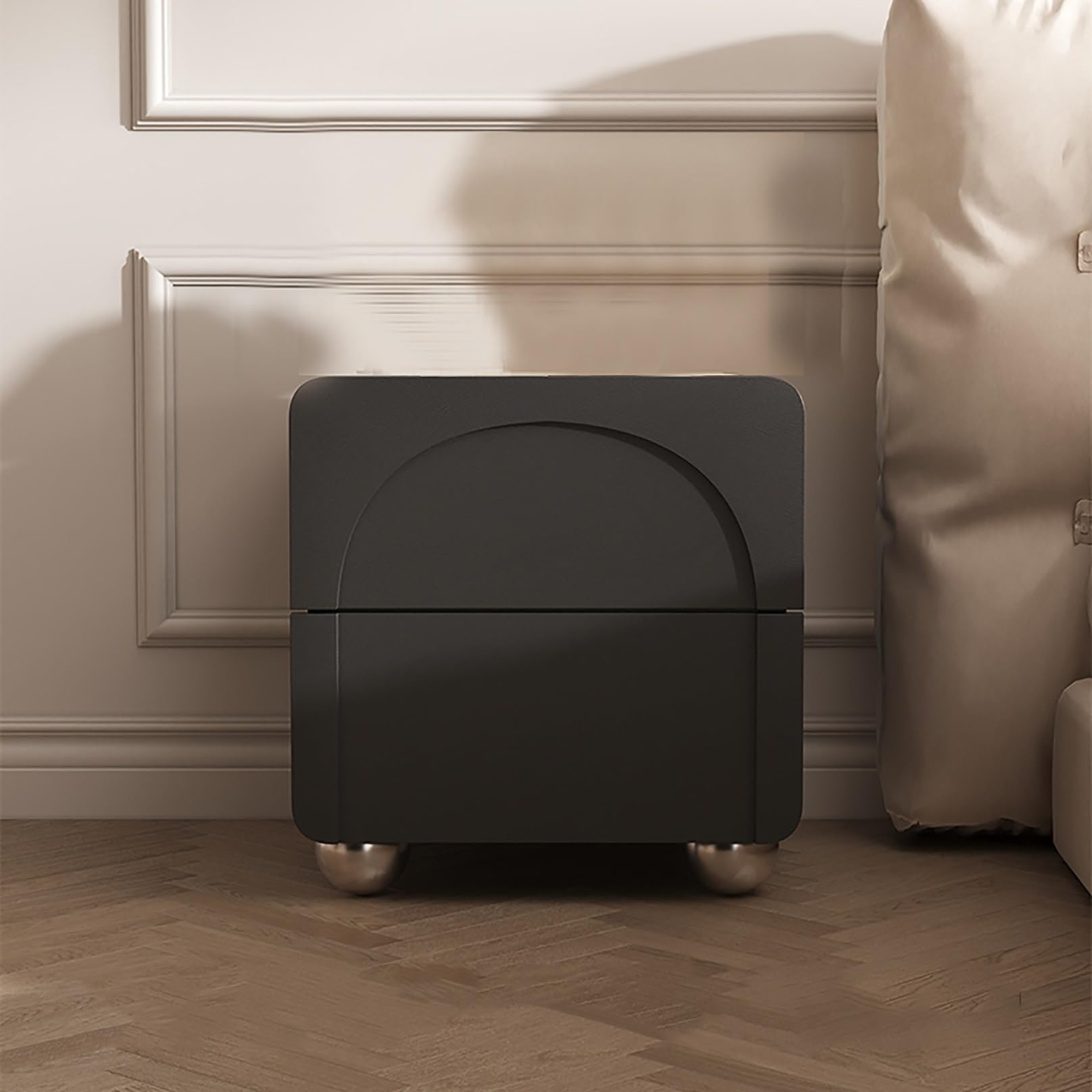 Table d'appoint de lit style ferme pour une ambiance cocooning