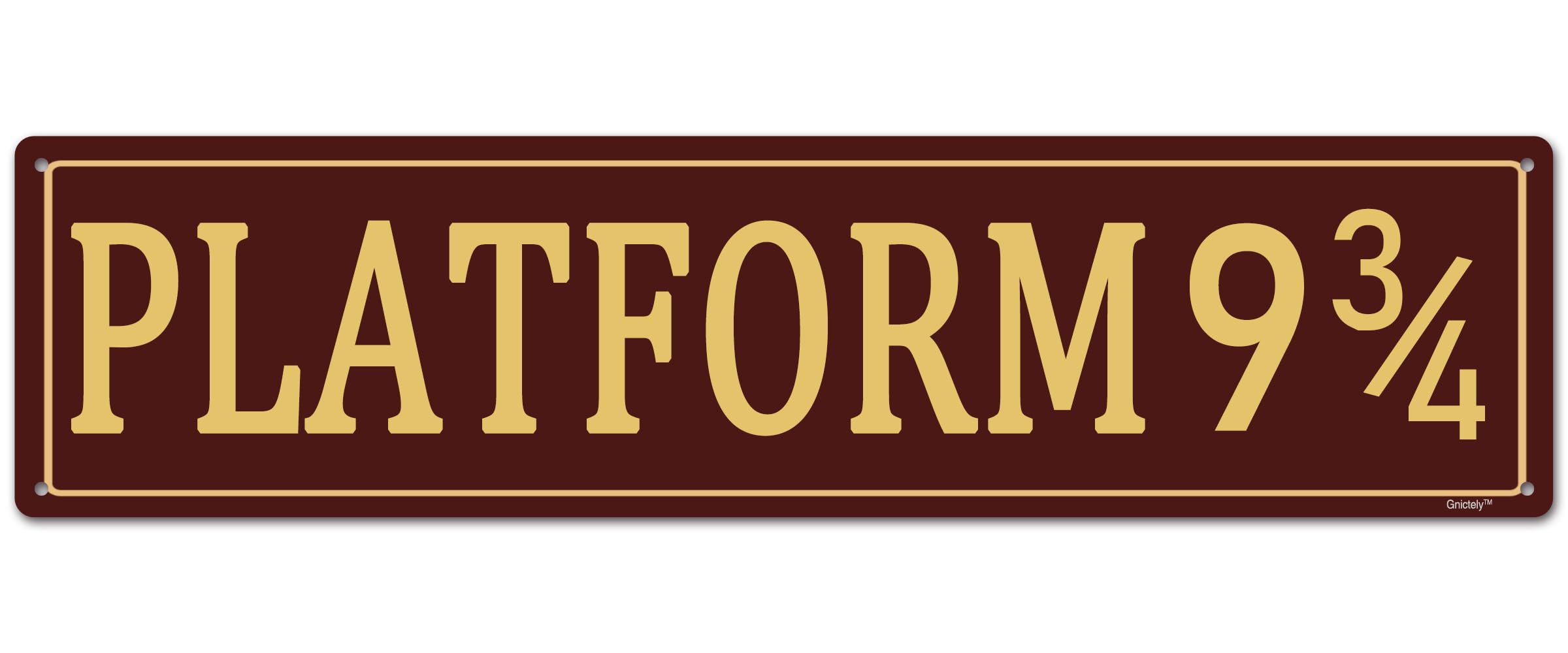 Funny Street Sign,9 3/4 Home Room Wall Decor,Man Cave Sign PLATFORM 4 x 16" Metal Aluminum Sign