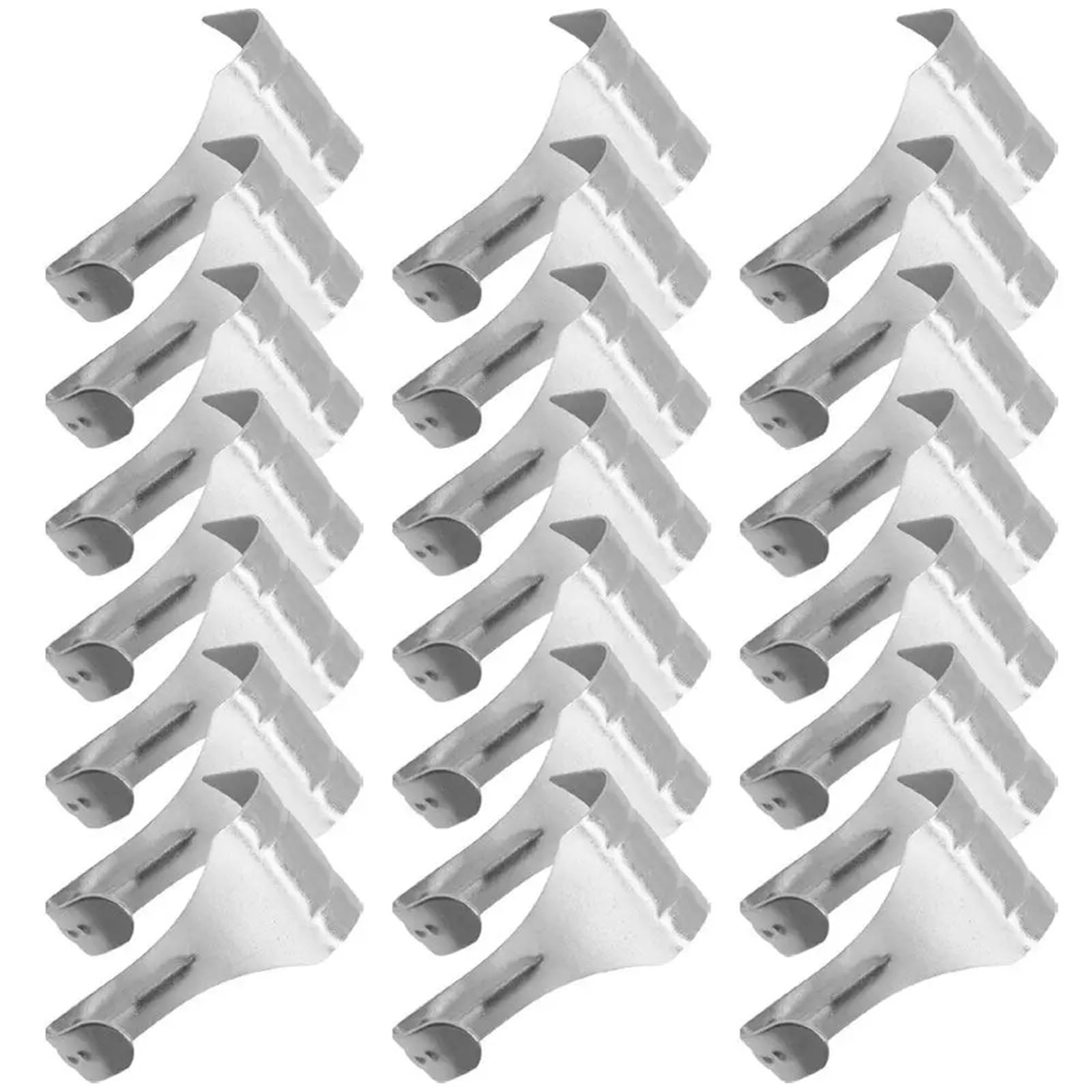 Picture Rail Hooks 50Pcs Picture Rail Hangers Premium Metal Photo for Wall Art Frames Gallery Office Heavy Duty Hanging for Pictures Frames Gallery Pictures Billboards