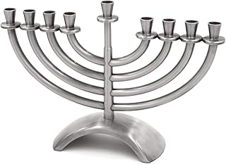 Meir Cohen Hanukkah Menorah con 9 Rami, 14 cm Peltro