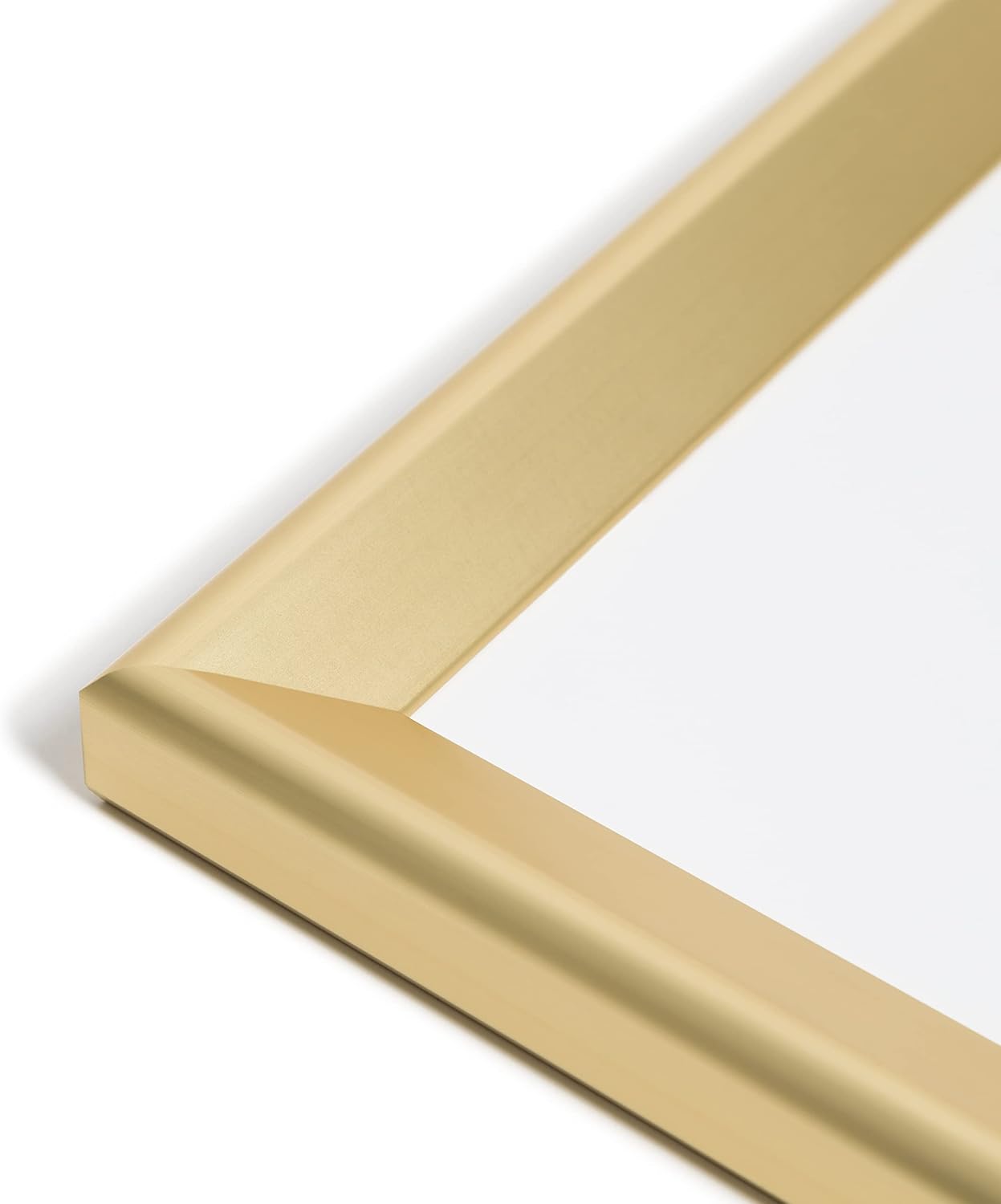 U Brands Dry Erase Board White Board, 36" x 48" Inches, Bold Angle Gold Frame