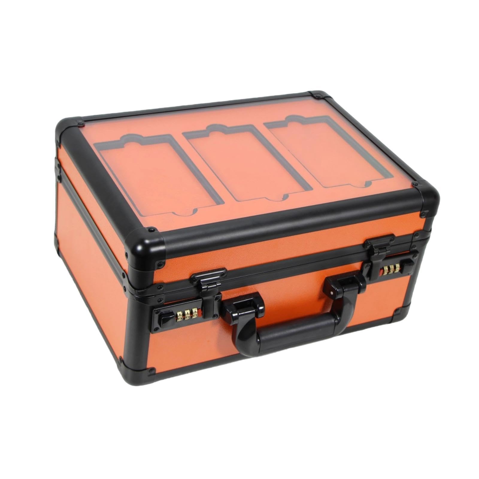 Scatola Porta Carte Graded Organizer Porta Card Collezionabili Custodia Protettiva Trasportabile con Lucchetto Valigetta Rigida Antiurto in Alluminio
