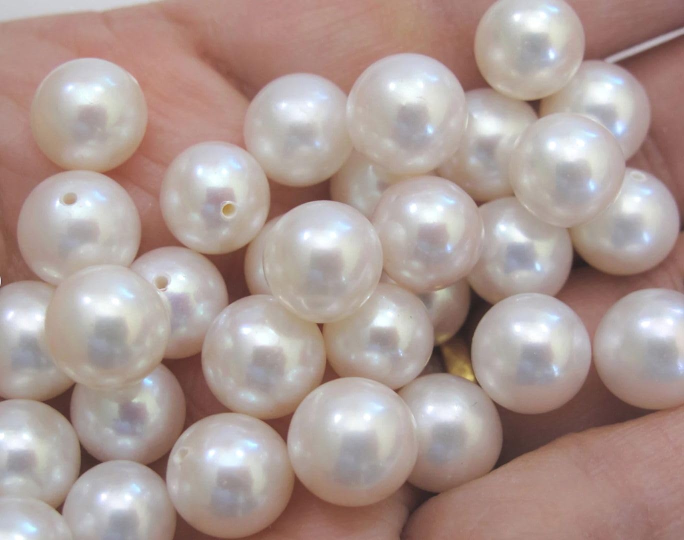 Perles de culture d'eau douce Adabele sans défaut de nacre pour réparer et créer des bijoux